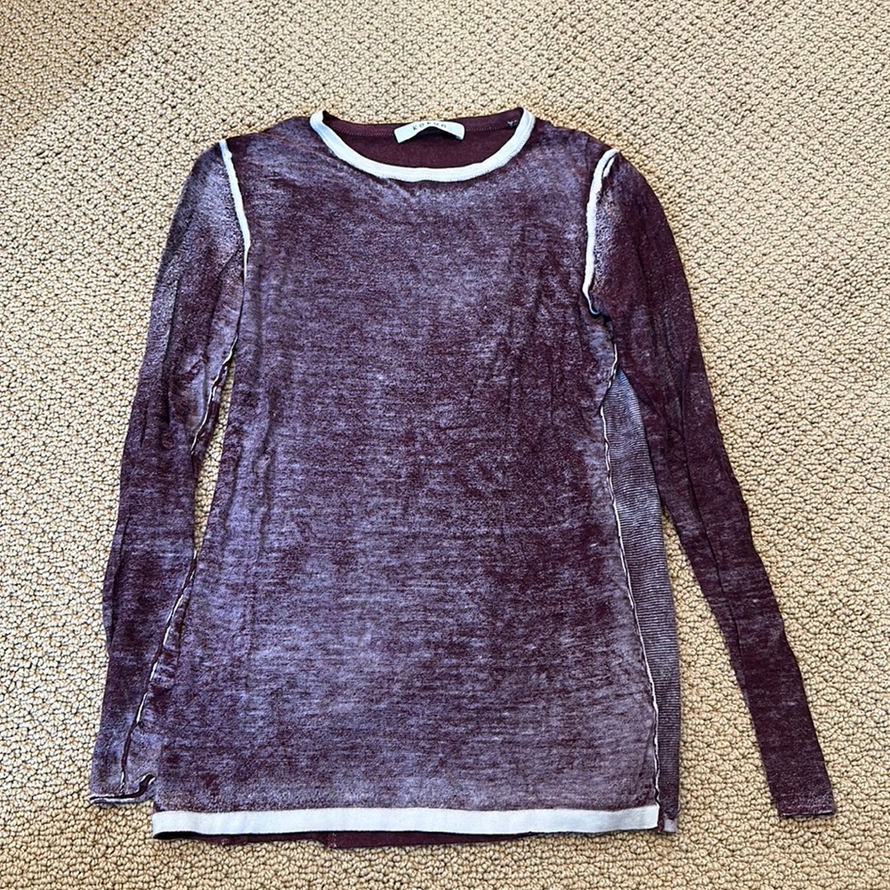 KOKUN Over-dye Fitted Crew Purple